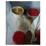 Box Of Vintage Tupperware - Mix N Pour