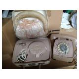 Vintage Rotary Phone & Hair Dryer