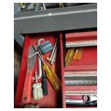 Large Vintage Gray Tool Box Full Of Tools