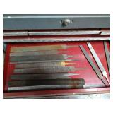 Large Vintage Gray Tool Box Full Of Tools