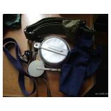 Military Lot - Metal Mess Kit, Belts, And Compass