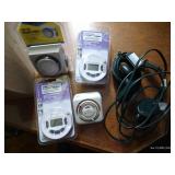 Box Of Lamp & Appliance Timers, And (2) New Cords
