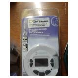 Box Of Lamp & Appliance Timers, And (2) New Cords