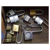 Locks With Keys, Combination Padlock, And Lock Cores