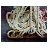 Tote Of Rope, Heavy Duty Clothes Pins, Multi-Purpose Hanger, And Grommet Installation Kit
