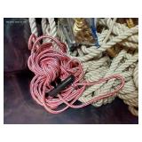 Tote Of Rope, Heavy Duty Clothes Pins, Multi-Purpose Hanger, And Grommet Installation Kit