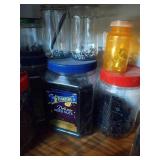 Jars Of Misc. Hardware, Nails, Screws, Etc.