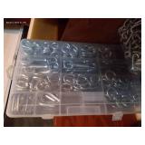 (4) Jars Of Chains, Organizer Chain Links & Hooks
