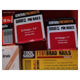 (8) Small Boxes Of Assorted Finishing Nails
