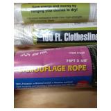 (4) New Ropes, Various Sizes