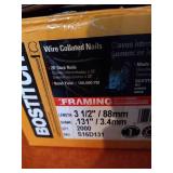 Open Box Of Wire Collated Framing Nails