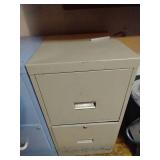 (2) Drawer Tan File Cabinet