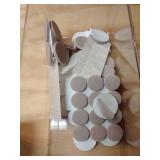 Bin of Felt Pads, Rubber Stops, And Velcro Dots