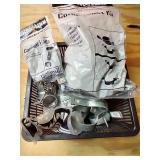 Lot Of Chain Link Kits, Brackets, And Bolts