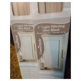 (2) Mini Blinds (Ivory Color) - New In Box
