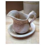 Crock/Pottery Lot Including Made-In-USA Crock With Lid