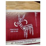 48" Animated Standing Buck - Christmas Decoration (New In Box)