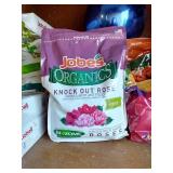 Top Shelf Full Of Garden Food, Fertilizer, Etc.