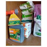 Top Shelf Full Of Garden Food, Fertilizer, Etc.