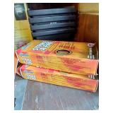 Shelf Full Of Gardening Planters, Strike-A-Fire, Moss, Seeds, Etc.