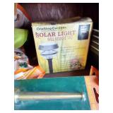 Shelf Full Of Gardening Planters, Strike-A-Fire, Moss, Seeds, Etc.