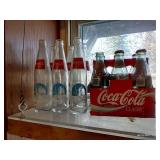 (6) North Dakota Centennial Coke Bottles And Set Of 
