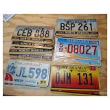 (14) Misc. Vintage License Plates