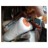 Box Of Painting Supplies - Rollers, Terry Cloths, Brushes, Etc.