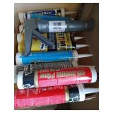Caulking Gun And (15+) Various Caulk - Silicone, Window/door, All-Purpose, Etc.