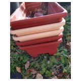 (5) Rectangular Deck Planters