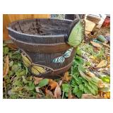 (2) Barrel Style Planters
