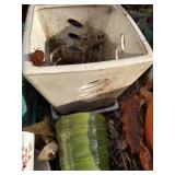 (9) Small And Very Small Glazed Terra Cotta Planters With Bases