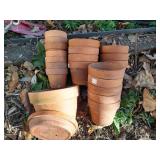 (20) Various Small And Very Small Terra Cotta Planters