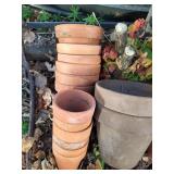 (20) Terra Cotta Planters Lot