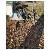 Scrap Lot Of Metal Fence Posts, Pipes, Wood Posts, And Railroad Ties