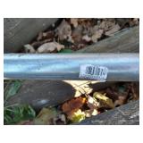 Scrap Lot Of Metal Fence Posts, Pipes, Wood Posts, And Railroad Ties