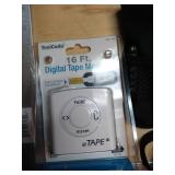 New Square & Digital Tape Measure, Driver & Socket Hand Tool, And Strap