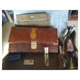 Tray Of Vintage Purses & Perfume