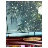 The Bradford Exchange "Winter Pair" Illuminated Stained Glass By James Hautman