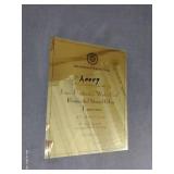 The Bradford Exchange "Winter Pair" Illuminated Stained Glass By James Hautman