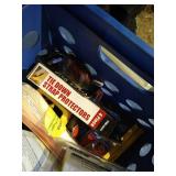 Box With Jumper Cables, Mini Pry Bar, Micro Torch, And Other Misc. Tools