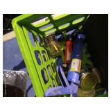 Pneumatic Staple Gun, Caulk Gun, And Other Misc. Tools In Crate