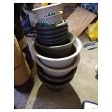 Stack Of Self Watering Pots - New