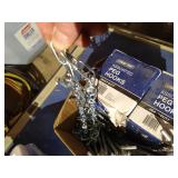 (2) Boxes Of Pegboard Hooks And Some Chain
