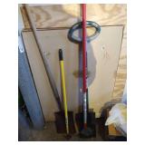 (4) Garden Tools - Shovels, Etc.