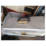 Tote With Old Toolbox, Straps, Knockout Punch, And Filter Scoop