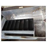 Tote With Old Toolbox, Straps, Knockout Punch, And Filter Scoop