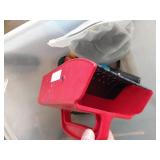 Tote With Old Toolbox, Straps, Knockout Punch, And Filter Scoop