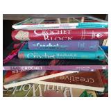 Crate Full Of Crochet & Needle Crafts Books