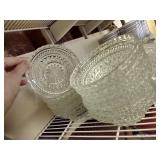 Crystal Bowls And Butter Dishes Lot